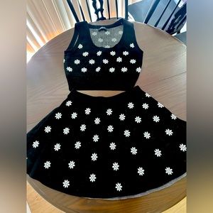 Lulus Knit Daisy Two Piece Set, Large
